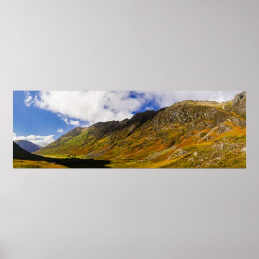 Panorama des schottischen Highlands Poster (Vorne)