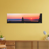 Panorama des Sonnenuntergangs über dem Fluss Eagle Leinwanddruck (Insitu (Wohnzimmer))