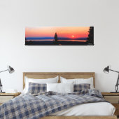 Panorama des Sonnenuntergangs über dem Fluss Eagle Leinwanddruck (Insitu (Schlafzimmer))