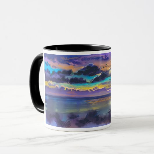 Panorama Hand Painted Sky Tasse (Vorderseite Links)