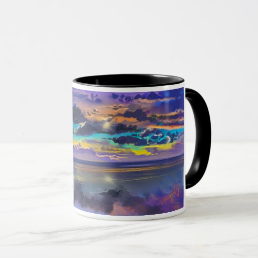 Panorama Hand Painted Sky Tasse (VorderseiteRechts)