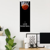 Panorama I Liebe Basketball Poster (Heimbüro)