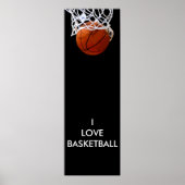 Panorama I Liebe Basketball Poster (Vorne)