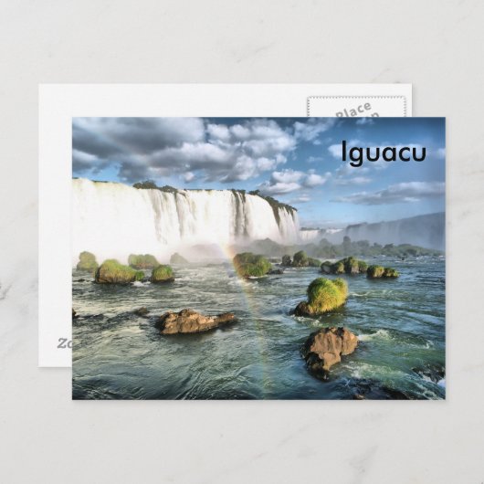Panorama Iguacu fällt Postkarte (Vorne/Hinten)