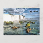 Panorama Iguacu fällt Postkarte (Vorderseite)