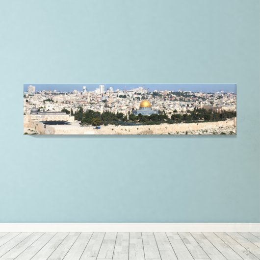 Panorama Jerusalem City Leinwand (Insitu (Holzboden))