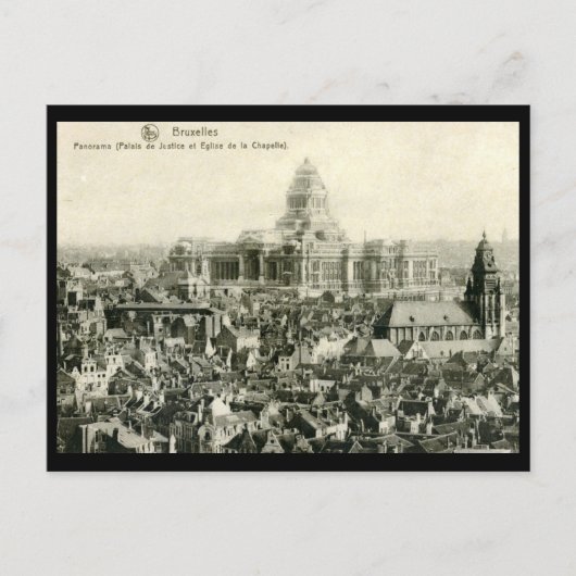 Panorama, Justizpalast, Brüssel Vintag Postkarte (Vorderseite)