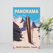 Panorama Kanada Reiseplakat Briefpapier (Stehend Vorderseite)