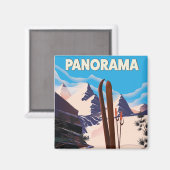 Panorama Kanada Reiseplakat Magnet (Vorderseite/Rückseite)