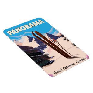 Panorama Kanada Reiseplakat Magnet