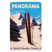 Panorama Kanada Reiseplakat Magnet (Vertikal)