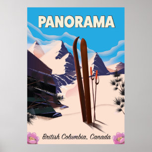Panorama Kanada Reiseplakat Poster