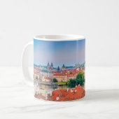 Panorama Karlsbrücke Prag Skyline Kaffeetasse (Vorderseite Links)