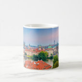 Panorama Karlsbrücke Prag Skyline Kaffeetasse (Mittel)