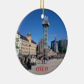 Panorama-Kreis-Verzierung Oslos Norwegen Keramik Ornament (Rechts)