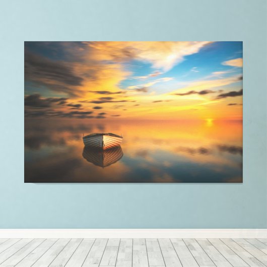 Panorama Landschaft Canvas Print Leinwanddruck (Insitu (Holzboden))