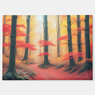 Panorama Landschaft Herbstwald Natur ruhig Magnet