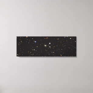 Panorama mit mehrwellenlangen Galaxien Hubble & Leinwanddruck