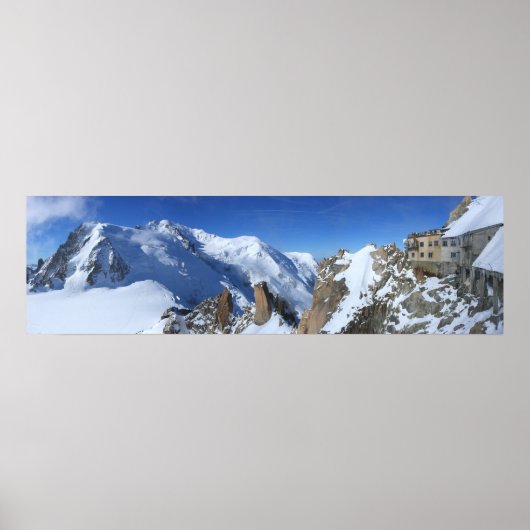 Panorama Mont Blanc Frankreich Poster (Vorne)