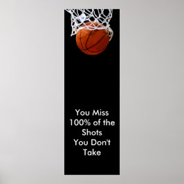 Panorama Motivierend Zitat Basketball Poster