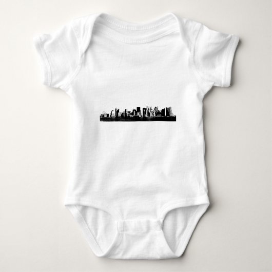 Panorama New York City Baby Strampler (Vorderseite)