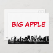 Panorama New York City Big Apple Postkarte (Vorne/Hinten)