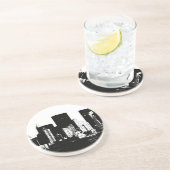 Panorama New York City Sandstein Untersetzer (Seite)