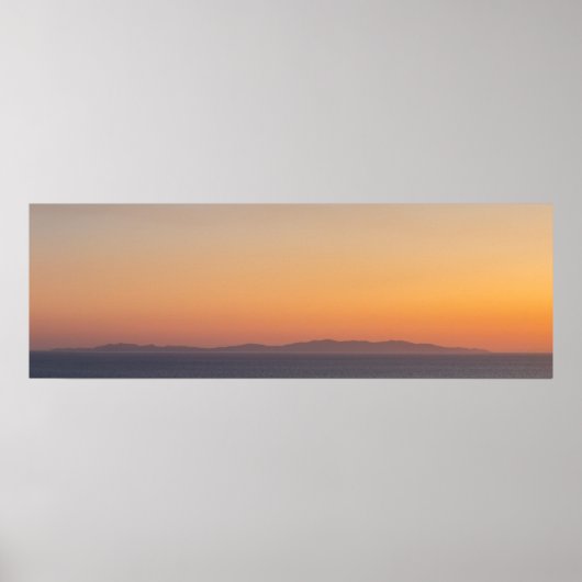 Panorama-Poster der Insel Syros Poster (Vorne)