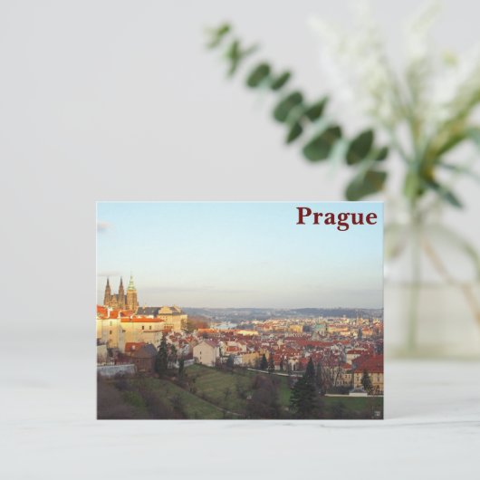 Panorama Prag Postkarte (Stehend Vorderseite)