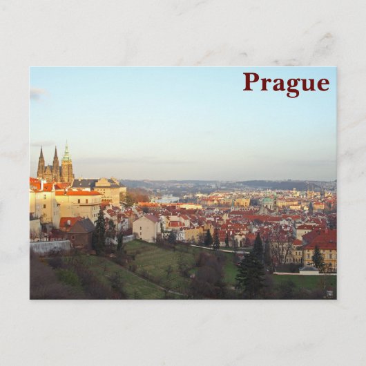 Panorama Prag Postkarte (Vorderseite)