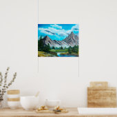 Panorama Rocky Mountain Art Poster (Küche)