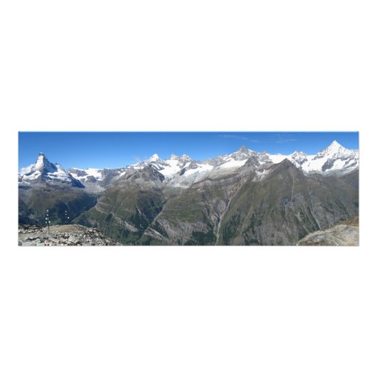 Panorama Rothorn, Walliser Alpen Fotodruck (Vorne)