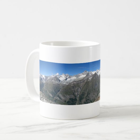 Panorama Rothorn, Walliser Alpen Kaffeetasse (Vorderseite Links)
