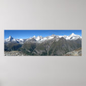Panorama Rothorn, Walliser Alpen Poster (Vorne)