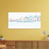 Panorama San Franciso, CA Leinwanddruck (Insitu (Wohnzimmer))