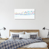 Panorama San Franciso, CA Leinwanddruck (Insitu (Schlafzimmer))