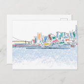 Panorama San Franciso, CA Postkarte (Vorne/Hinten)