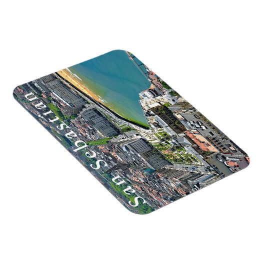 Panorama. San Sebastian und die Bucht von La Conch Magnet (Rechte Seite)