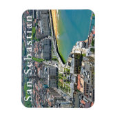 Panorama. San Sebastian und die Bucht von La Conch Magnet (Vertikal)