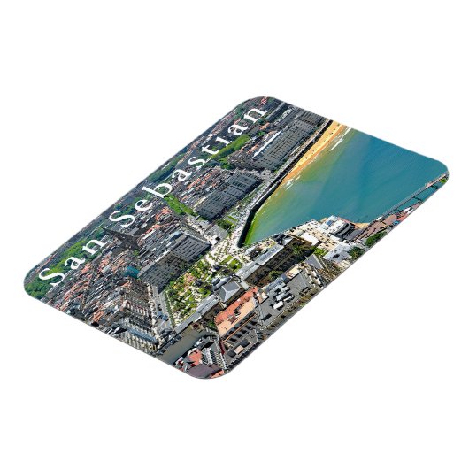 Panorama. San Sebastian und die Bucht von La Conch Magnet (Linke Seite)