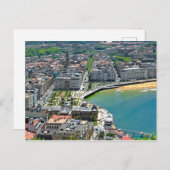 Panorama. San Sebastian und die Bucht von La Conch Postkarte (Vorne/Hinten)
