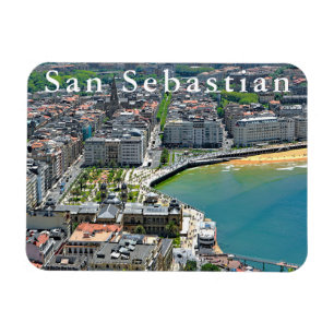 Panorama. San Sebastián und die Bucht von Magnet