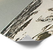 Panorama-Schneeande-Berglandschaft, ushuaia Poster (Ecke)