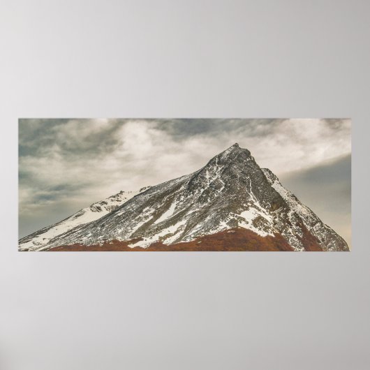Panorama-Schneeande-Berglandschaft, ushuaia Poster (Vorne)