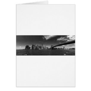 Panorama-Schwarz-weiß Brooklyn