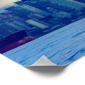 Panorama Skyline Vancouver British Columbia Foto Poster (Ecke)