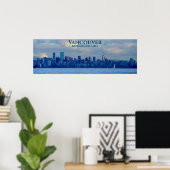 Panorama Skyline Vancouver British Columbia Foto Poster (Heimbüro)
