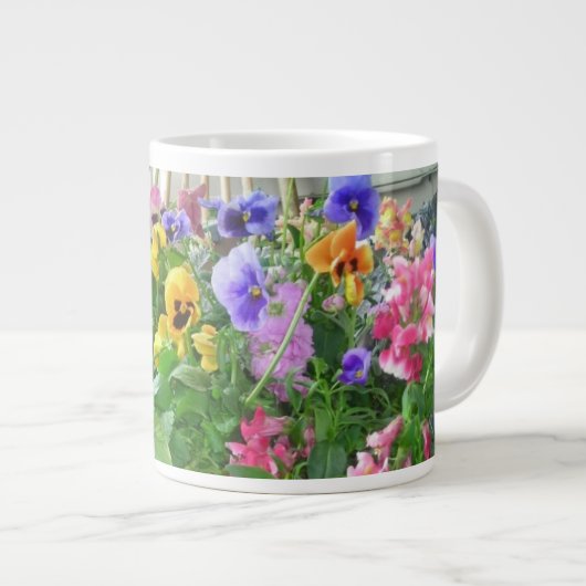 Panorama-Stiefmütterchen Spezielle Tasse (Vorderseite Rechts)