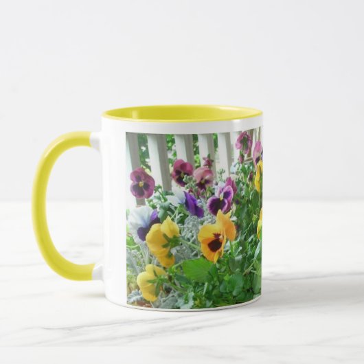 Panorama-Stiefmütterchen Tasse (Links)