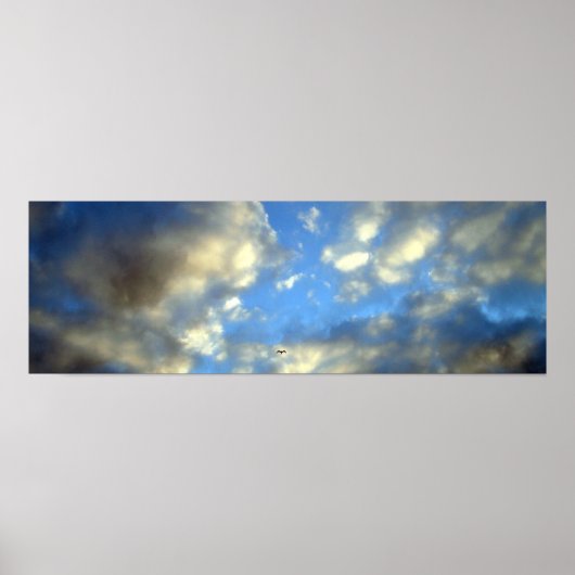 Panorama Sturmwolken Print Poster (Vorne)